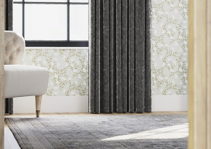 Crushed Velvet, Steel - Made to Measure Curtains - Image 5